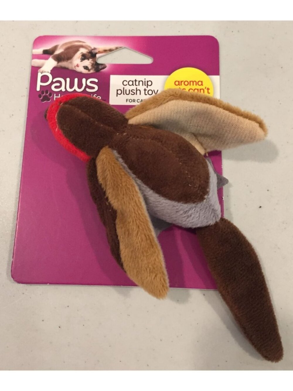 Paws Happy Life Red Head Bird Parrot Toucan Catnip Plush Cat Toys Set of 3 - Picture 5 of 6